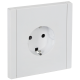 FORTE&PIANO Розетка 1-местная с заземлением с защитными шторками безвинтовое крепление 16А FP213 белый IEK