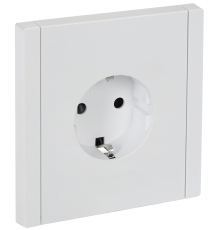 FORTE&PIANO Розетка 1-местная с заземлением с защитными шторками винтовое крепление 16А FP215 белый IEK