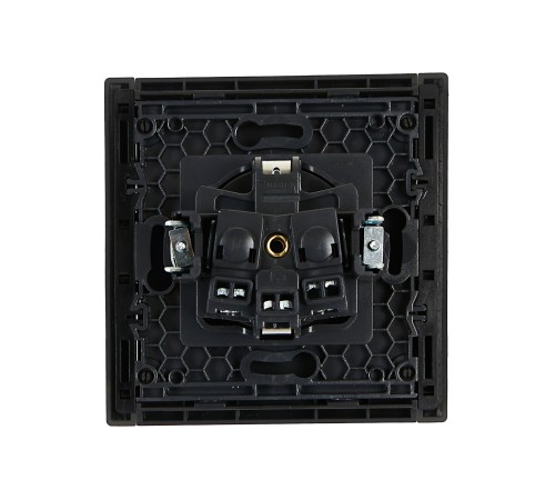 FORTE&PIANO Розетка 1-местная с заземлением с защитными шторками винтовое крепление 16А FP315 серый IEK