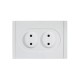 FORTE&PIANO Розетка 2-местная без заземления без защитных шторок безвинтовое крепление 10А FP226 белый IEK
