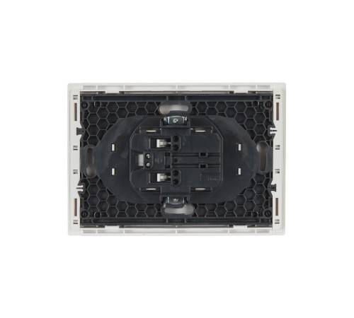 FORTE&PIANO Розетка 2-местная без заземления без защитных шторок безвинтовое крепление 10А FP226 белый IEK