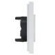 FORTE&PIANO Розетка 2-местная без заземления без защитных шторок безвинтовое крепление 10А FP226 белый IEK