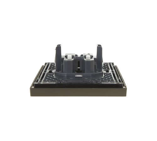 FORTE&PIANO Розетка 2-местная без заземления без защитных шторок безвинтовое крепление 10А FP326 серый IEK