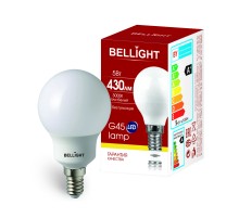 Лампа LED 5Вт 3000K 430Лм E14  Шар Bellight