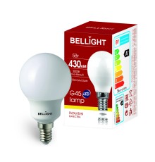Лампа LED 5Вт 3000K 430Лм E14  Шар Bellight