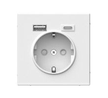 ARTGALLERY розетка 16А с 2 USB A+C, 5В/2,4А/3,0А, 2х5В/1,5А, механизм, белый