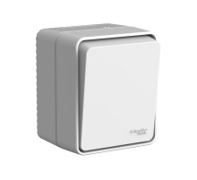 AtlasDesign PROFI IP54 открытой установки 1-клавишный выключатель с самовозвратом 10 АХ, серый