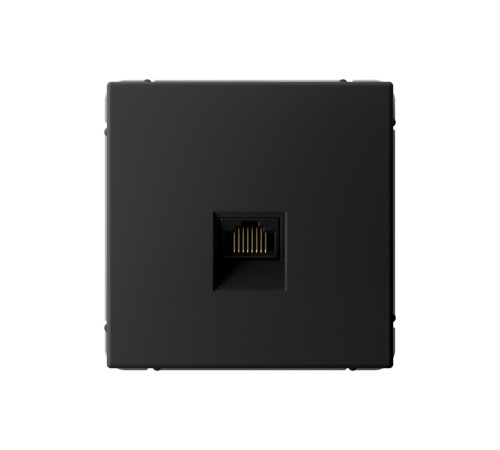 ARTGALLERY РОЗЕТКА компьютерная RJ45, кат. 5е, механизм, КАРБОН