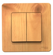 Systeme electric BLNVS010505 BLANCA С/У 2-клавишный ВЫКЛЮЧАТЕЛЬ ( c х .5), 10А, 250B, ЯСЕНЬ