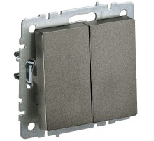 IEK BR-V20-0-10-K45 BRITE Выключ. 2-кл. 10А ВС10-2-0-БрТБ бр.