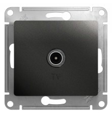 Systeme electric GSL000791 GLOSSA TV РОЗЕТКА оконечная 1DB, АНТРАЦИТ
