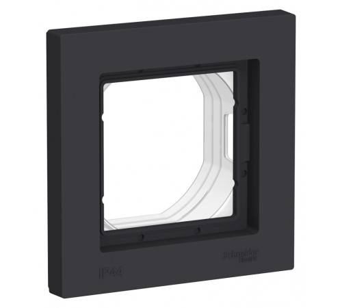 ATLASDESIGN AQUA 1-постовая РАМКА IP44, КАРБОН ATLASDESIGN AQUA 1-постовая РАМКА IP44, КАРБОН