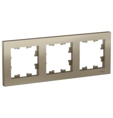 Systeme electric ATN000503 ATLASDESIGN 3-постовая РАМКА, универсальная, ШАМПАНЬ