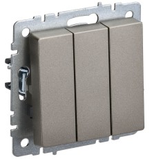 IEK BR-V30-0-10-K37 BRITE Выключ. 3-кл. 10А ВС10-3-0-БрШ шамп.