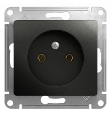 Systeme electric GSL000741 GLOSSA РОЗЕТКА без заземления, 16А, 250В, механизм, АНТРАЦИТ