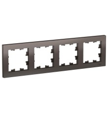 Systeme electric ATN000604 ATLASDESIGN 4-постовая РАМКА, универсальная, МОККО