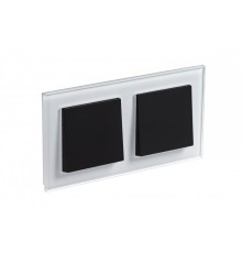 Systeme electric ATN320102 Рамка 2-постовая ATLASDESIGN NATURE, СТЕКЛО БЕЛЫЙ