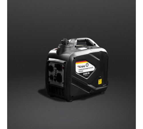 Kranz KR-16-1141 Генератор инверторный KR2200I, 2,2кВт, 230В, 4л, закрытый корпус, ручной старт