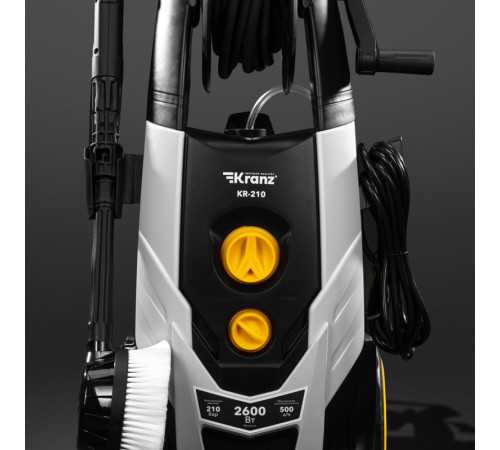 Kranz KR-16-1263 Мойка высокого давления KR-210, 2600Вт, 500 л/ч, 210 Бар Kranz KR-16-1263 Мойка высокого давления KR-210, 2600Вт, 500 л/ч, 210 Бар