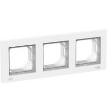 ATLASDESIGN AQUA Рамка 3-постовая, IP44, БЕЛЫЙ