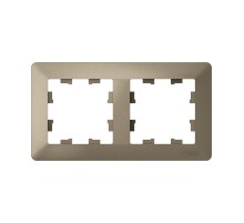 ATLASDESIGN AIR 2-постовая РАМКА, ШАМПАНЬ/дымчатый черный