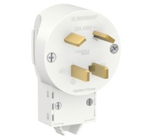 BLANCA скрытой установки вилка силовая 3р+n 32а, 400в, белый