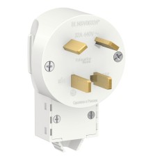 BLANCA скрытой установки вилка силовая 3р+n 32а, 400в, белый