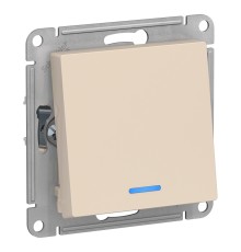 Systeme electric ATN000263 ATLASDESIGN 1-кл ПЕРЕКЛЮЧАТЕЛЬ с подсветкой, сх.6а, 10АХ, механизам, БЕЖЕВЫЙ