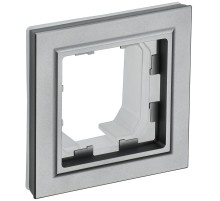 IEK BR-M12-44-K46 BRITE Рамка 1-мест. IP44 РУ-1-БрС-44 сталь