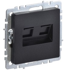 IEK BR-K20-1-K02 BRITE Роз. комп. 2-ая RJ45 кат.5E РК10-2-БрЧ черн.