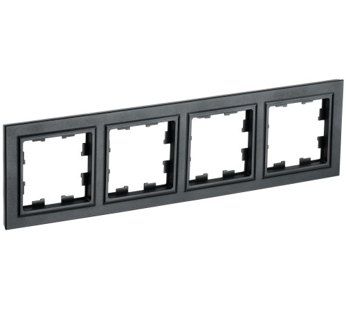 IEK BR-M42-K02 BRITE Рамка 4-мест. РУ-4-БрЧ черн. IEK BR-M42-K02 BRITE Рамка 4-мест. РУ-4-БрЧ черн.