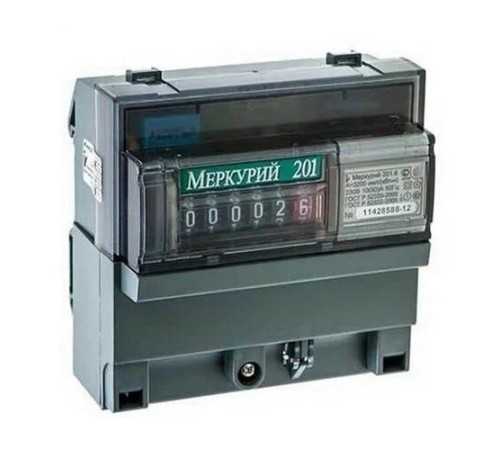 Счетчик электроэнергии Меркурий однофазный однотарифный, 10(80), кл.точ. 1.0, D, ЭМОУ, имп. выход