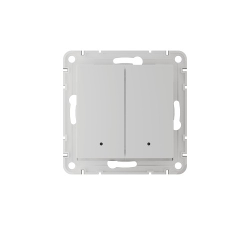 ATLASDESIGN SMART 2-кл. ВЫКЛЮЧАТЕЛЬ с подсв., Zigbee, сх.5, L+N, 10А, мех., БЕЛЫЙ
