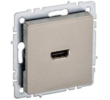 BRITE Розетка HDMI РHDMI-0-БрШ шампань