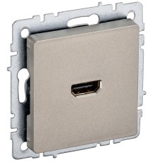BRITE Розетка HDMI РHDMI-0-БрШ шампань