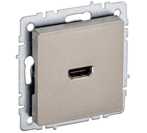 BRITE Розетка HDMI РHDMI-0-БрШ шампань