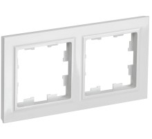 IEK BR-M22-K01 BRITE Рамка 2-мест. РУ-2-БрБ бел.