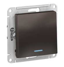 Systeme electric ATN000613 ATLASDESIGN 1-клавишный ВЫКЛЮЧАТЕЛЬ с подсветкой, сх.1а, 10АХ, механизм, МОККО