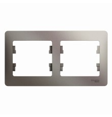 Systeme electric GSL001202 GLOSSA 2-постовая РАМКА, горизонтальная, ПЛАТИНА