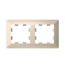 ATLASDESIGN AIR 2-постовая РАМКА, БЕЖЕВЫЙ/дымчатый белый