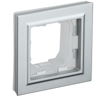 IEK BR-M12-44-K47 BRITE Рамка 1-мест. IP44 РУ-1-БрА-44 алюм.