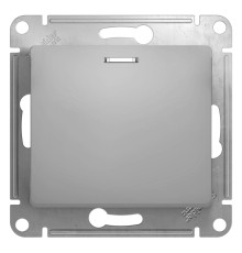 Systeme electric GSL000313 GLOSSA 1-клавишный ВЫКЛЮЧАТЕЛЬ с подсветкой, сх.1а, 10АХ, механизм, АЛЮМИНИЙ