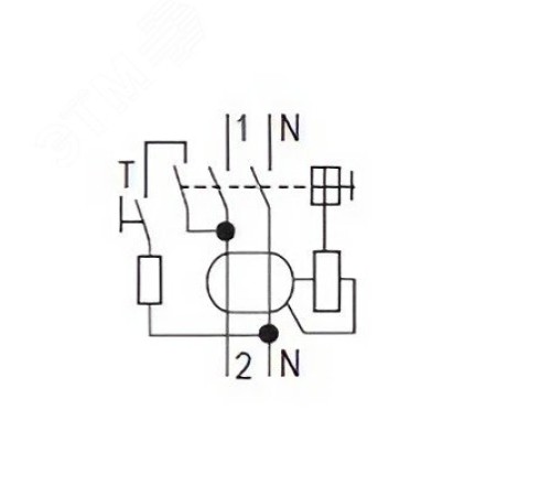 Выключатель дифференциального тока (УЗО) 2п (1P+N) 63А 300мА тип AC MDL100 YON MDL100-2P4-63-AC