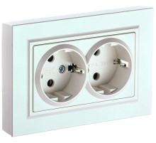 IEK BR-R21-16-K36-F BRITE Роз. 2-я с з/к без з/ш 16А в сб. РС12-3-БрЖ жемч.