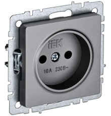 IEK BR-R10-10-K46 BRITE Роз. без з/к/ш 10А РС10-1-0-БрС сталь