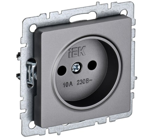 IEK BR-R10-10-K46 BRITE Роз. без з/к/ш 10А РС10-1-0-БрС сталь IEK BR-R10-10-K46 BRITE Роз. без з/к/ш 10А РС10-1-0-БрС сталь