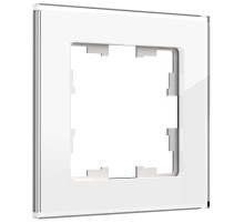 BRITE Рамка 1 пост РУ-1-2-БрБ стекло белый