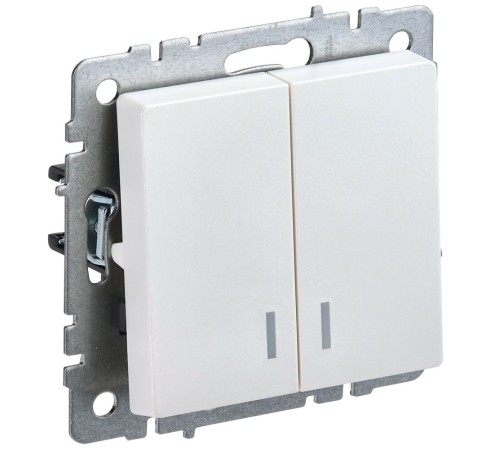 IEK BR-V20-1-10-K36 BRITE Выключ. 2-кл. с инд. 10А ВС10-2-1-БрЖ жемч. IEK BR-V20-1-10-K36 BRITE Выключ. 2-кл. с инд. 10А ВС10-2-1-БрЖ жемч.