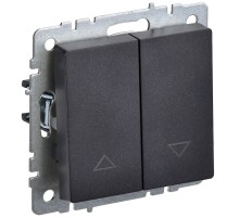 IEK BR-V15-0-10-K02 BRITE Выключ. жалюзи 10А ВС10-1-5-БрЧ черн.