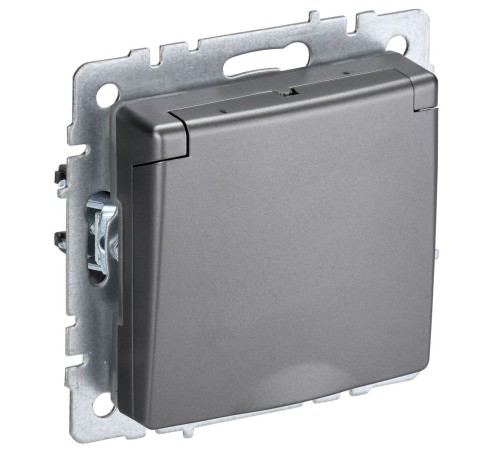 IEK BR-R16-16-44-K46 BRITE Роз. с з/к/ш с кр. 16А IP44 РСбш10-3-44-БрС сталь IEK BR-R16-16-44-K46 BRITE Роз. с з/к/ш с кр. 16А IP44 РСбш10-3-44-БрС сталь